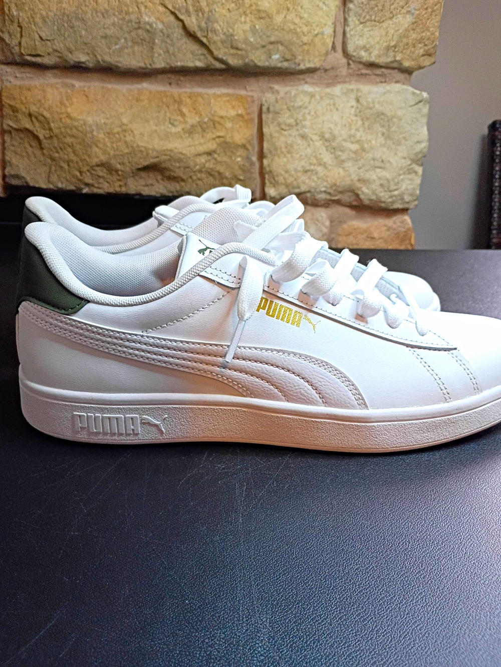 PUMA Mens White/Green Low-Top Lace Up Sneakers US 10 UK 9 EU 43 406570-01